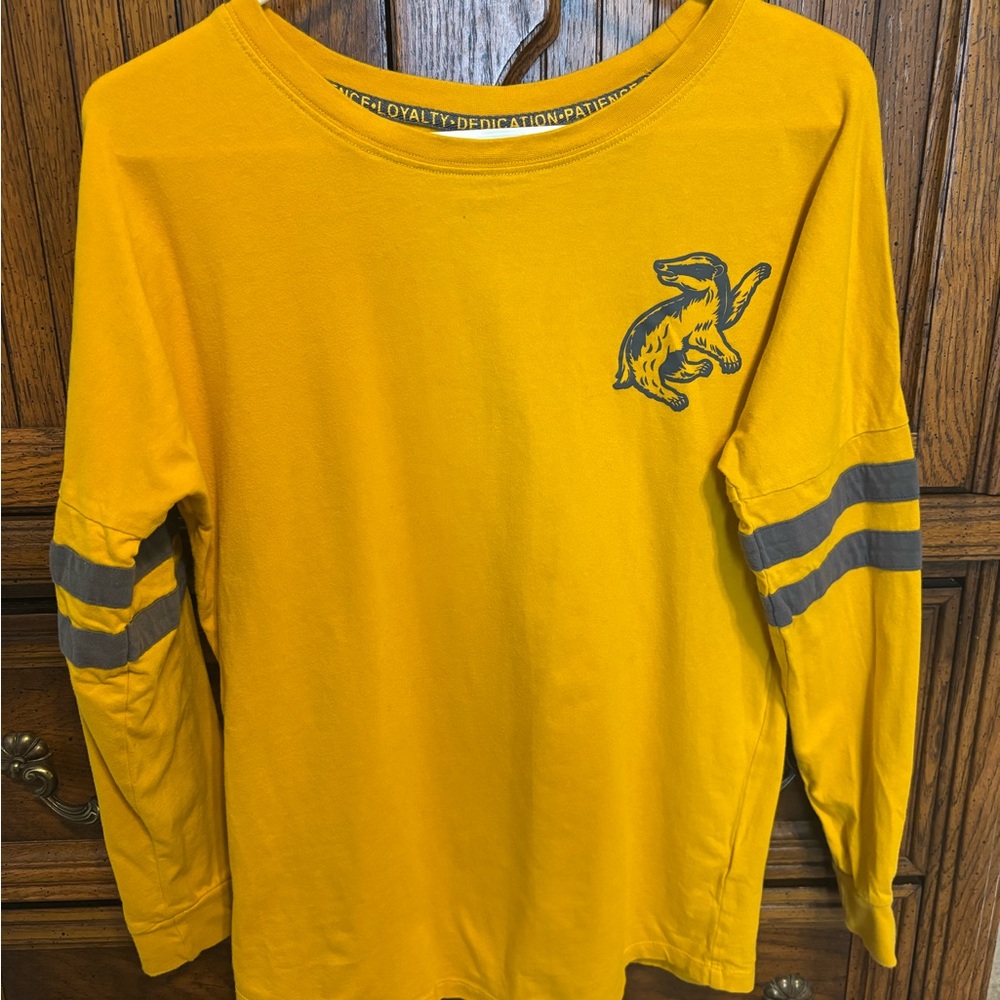 Hufflepuff Yellow Long Sleeve Shirt